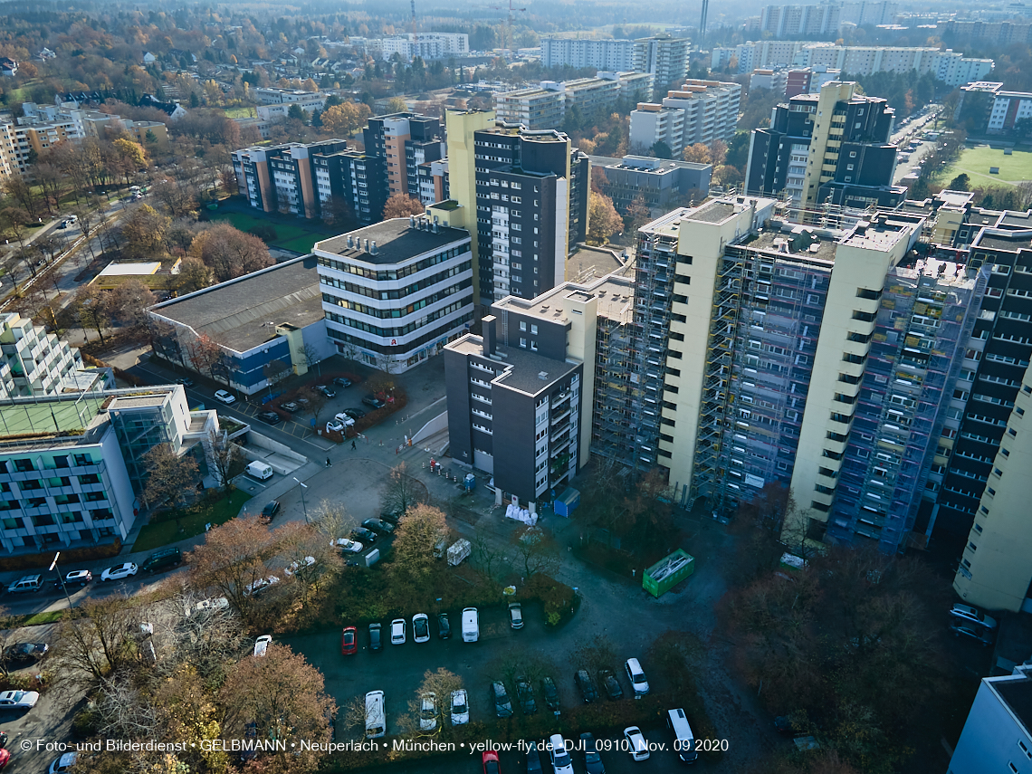 12.11./09.11.2020 - Marx-Zentrum und Umgebung am Karl-Marx-Ring in Neuperlach